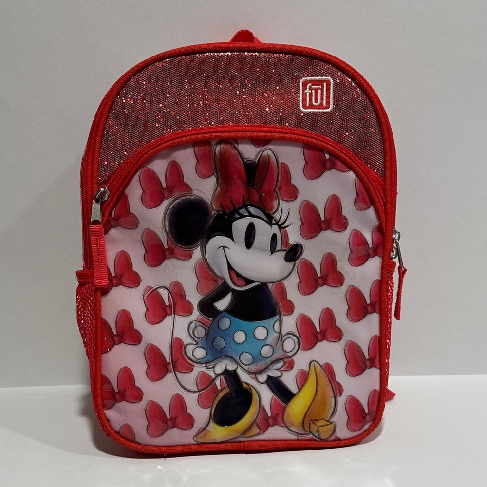 Red Minnie Mouse Kids Backpack by Ful